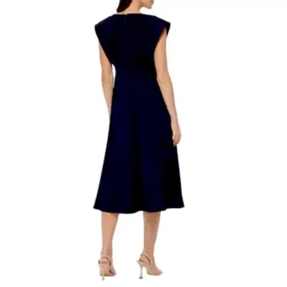 NEW Calvin Klein Women's Solid Midi Dress - Black, Size 6 - Picture 2 of 4